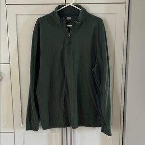 Izod Men's Dark Green Zip-Up Sweater